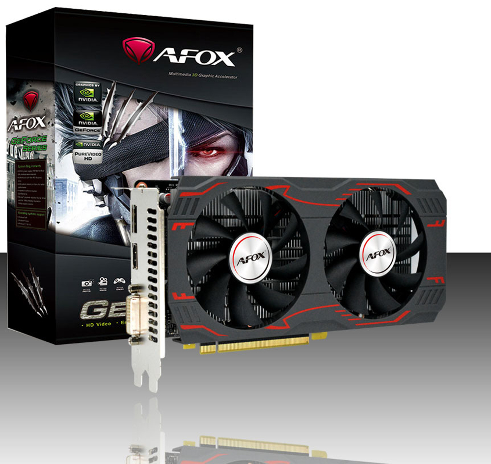 Видеокарта AFOX NVIDIA GeForce GTX1660 SUPER, 6Гб GDDR6, 192 бита, Retail, PCIe3.0, 2xFAN, 2-SLOT, 125Вт, HDMI, DVI, DP (AF1660S-6144D6H1-V2)