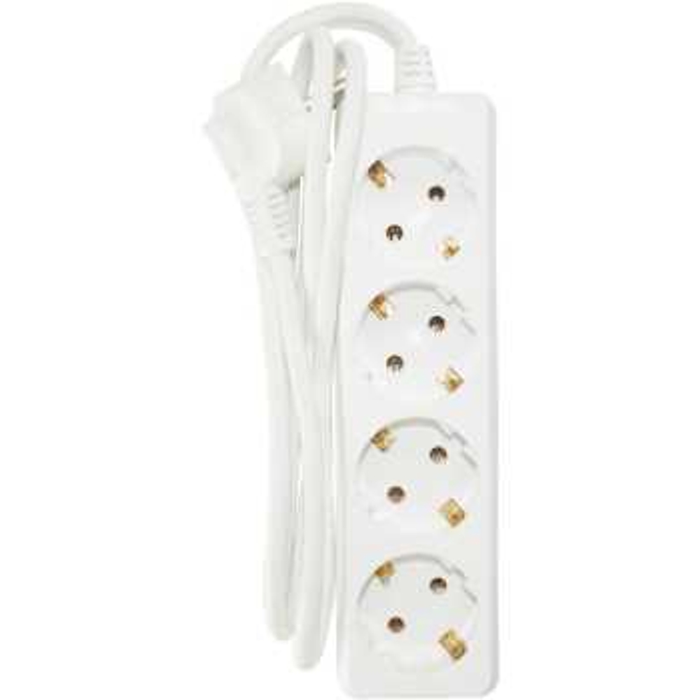 Удлинитель U-4g-10m-Z-c с 4 евророзетками (с/з) 10м SIMPLE