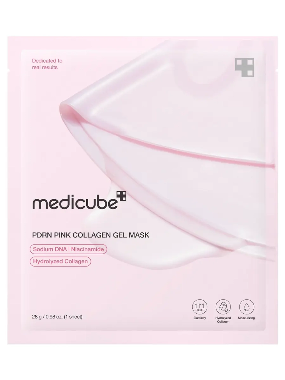 Medicube Укрепляющая гидрогелевая маска с ПДРН и коллагеном PDRN Pink Collagen Gel Mask 28 гр х 4 шт