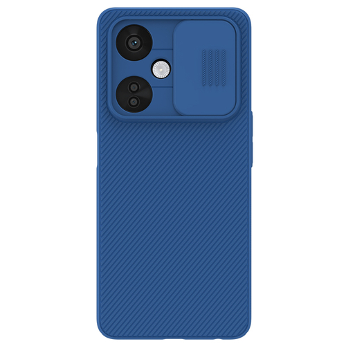 Чехол синего цвета для OnePlus Nord CE3 Lite от Nillkin серии CamShield Case с защитной шторкой для камеры