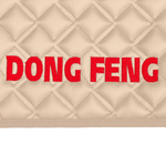 Ковры DongFeng GX, (экокожа, бежевый, бежевый кант, красная вышивка)