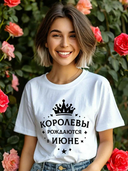 Подарочная футболка Королевы рождаются в ноябре