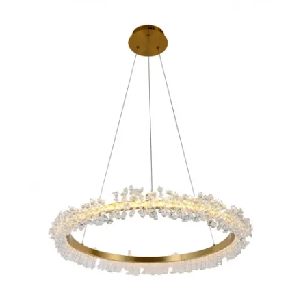 08244,36A Подвес Лаура латунь d80 h150 Led 40W (3000K). ТМ Kink Light
