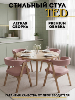 Стул мягкий для кухни TED кресло для дома