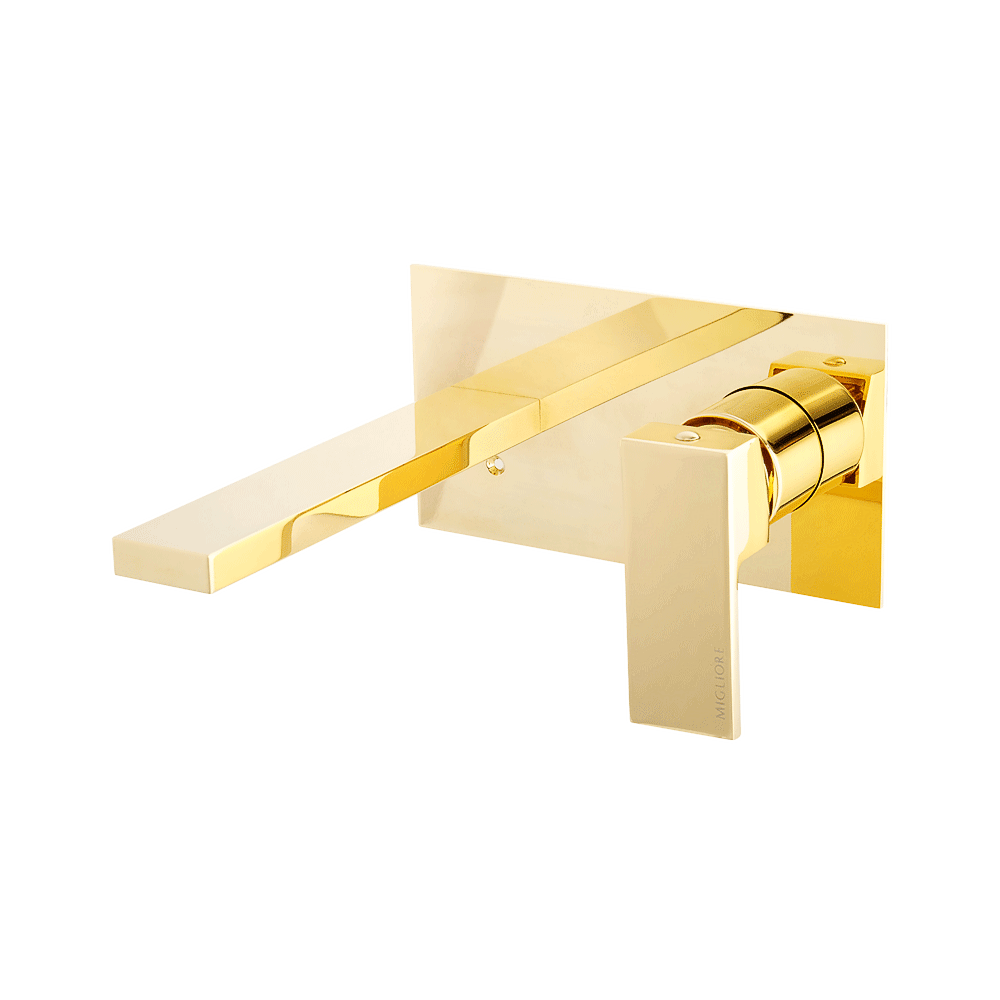 Смеситель Migliore Kvant Gold 25396 ДЛЯ РАКОВИНЫ НАСТЕННЫЙ, золото