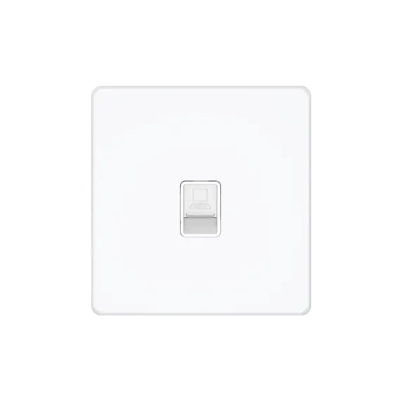 Розетка компьютерная RJ-45 Cat 5e Systeme Electric Infinity Арктический лед FSE000183