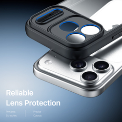 Чехол прозрачный с черными рамками для смартфона iPhone 18 Pro и 17 Pro , серия Aimo Series Case от Dux Ducis