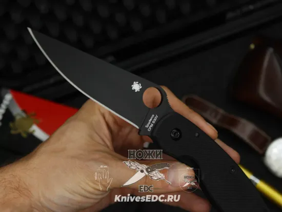 Складной нож Spyderco Military C36GPBK c клинком из стали CPM-S30V, рукоять G10