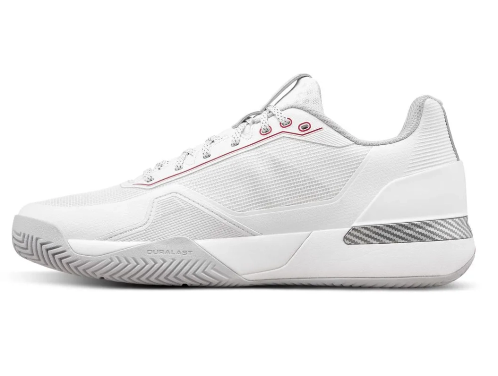 Мужские кроссовки теннисные Wilson Rush Tour 5 - bright white/wilson red