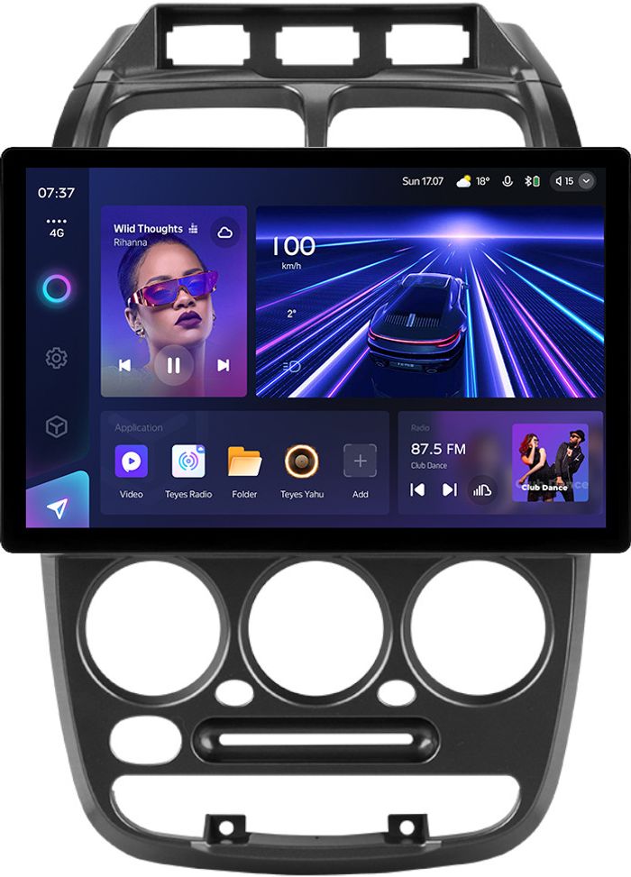 Магнитола для Hyundai Accent 2000-2011 (рамка 3 кнопки) - Teyes CC3-2K монитор 13" 2K QLED, Android 10, Быстрая, CarPlay, 4G SIM-слот