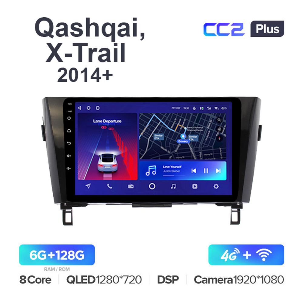Teyes CC2 Plus 10,2"для Nissan Qashqai, X-Trail 2014+