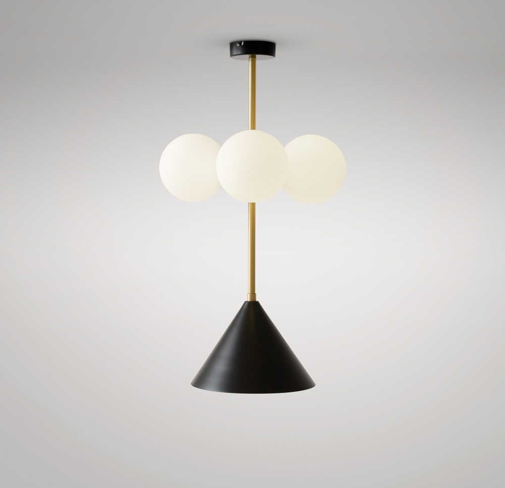 Подвес Atelier Areti  Axis Cone and Globes (metal)