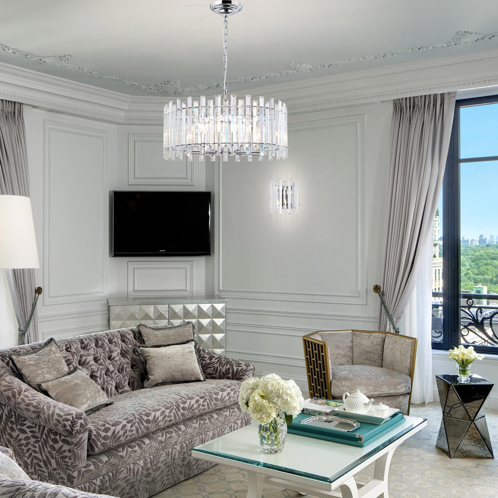 Citilux Ингвар CL334181 Люстра подвесная хрустальная Хром