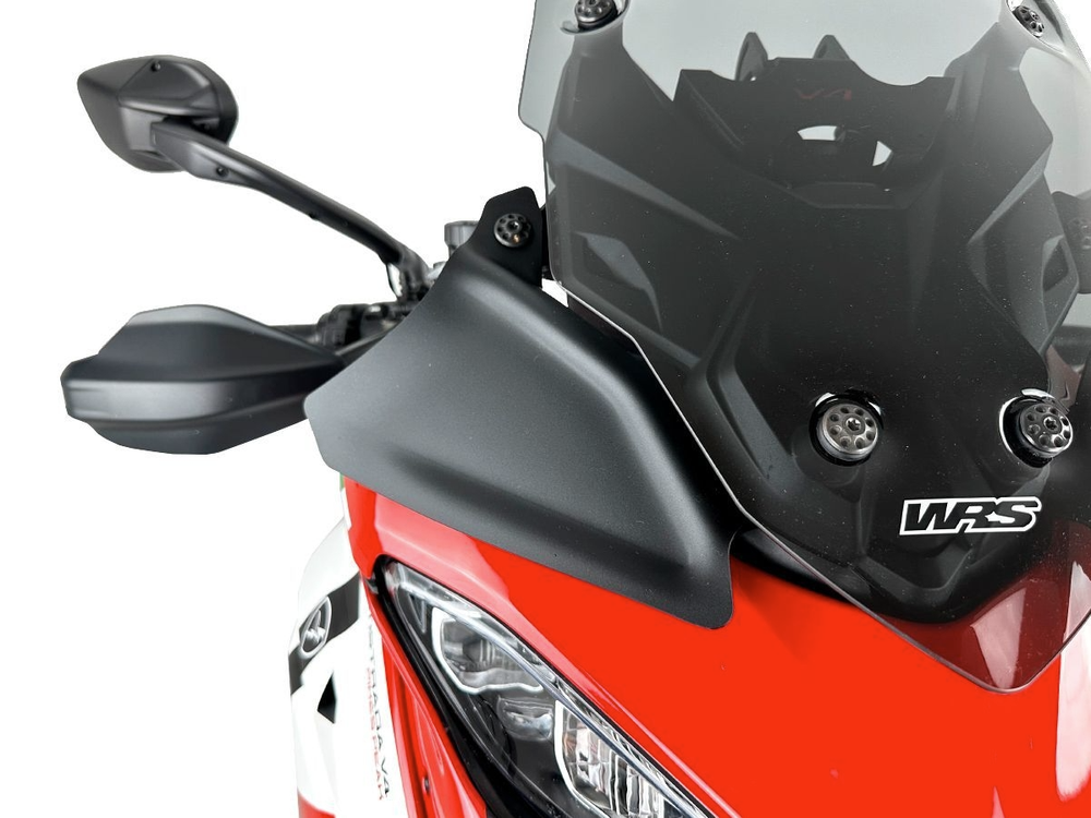 WRS Дефлекторы боковые (пара) Ducati Multistrada V4 матовые черные