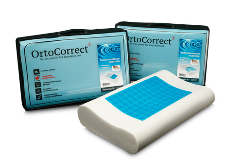 Ортопедическая подушка с охлаждающим эффектом OrtoCorrect Termogel L