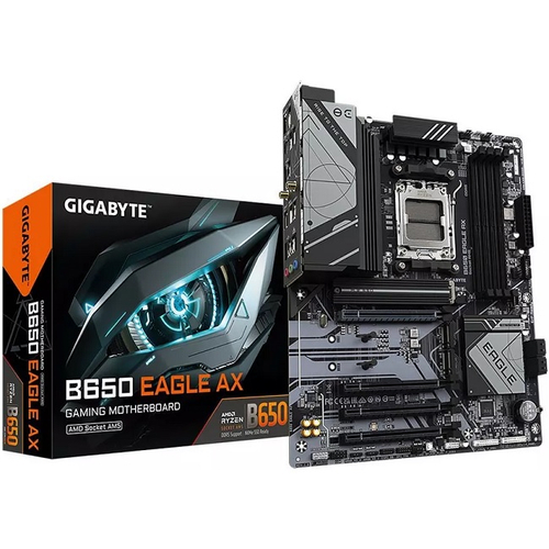 Материнская плата GIGABYTE B650 EAGLE AX (AM5/AMD B650/4xDDR5/4xPCI-Ex16/3xM.2/SB7.1/GLAN/DP/HDMI/ATX)