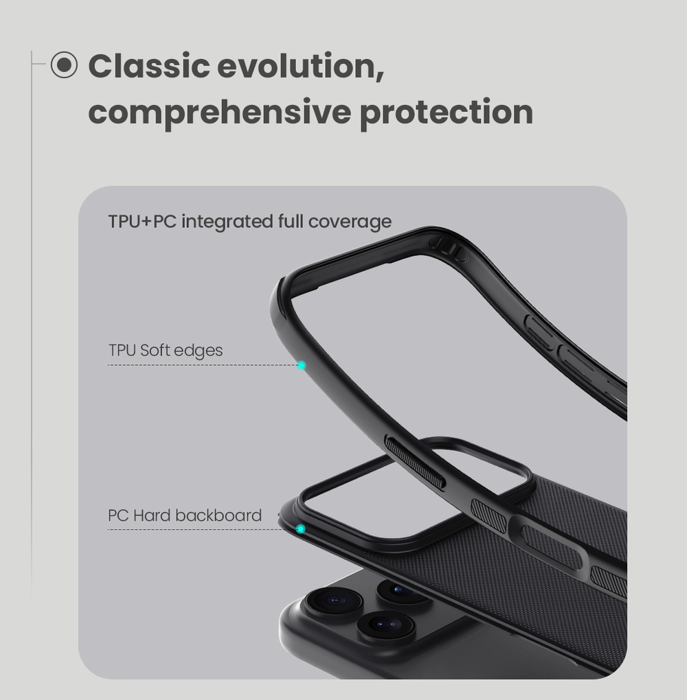 Чехол от Nillkin c поддержкой MagSafe для iPhone 17 Pro, серия Super Frosted Shield Pro Magnetic