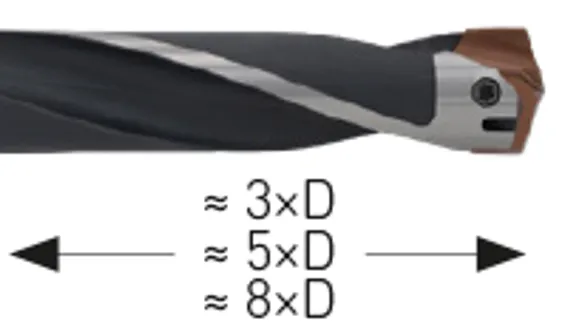 Корпус сверла со сменными пластинами Karnasch 10-10,2×31,5 мм, Weldon, DIN 1835-B, арт. 22.1050.00315.0100