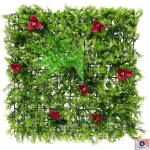 Трава искусственная «Green garden» 50*50см пышная трава с цветами
