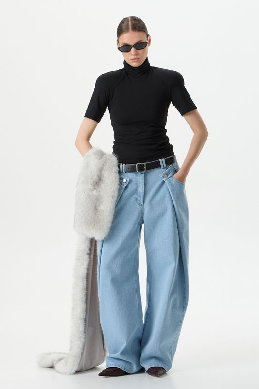 Джинсы Pleat