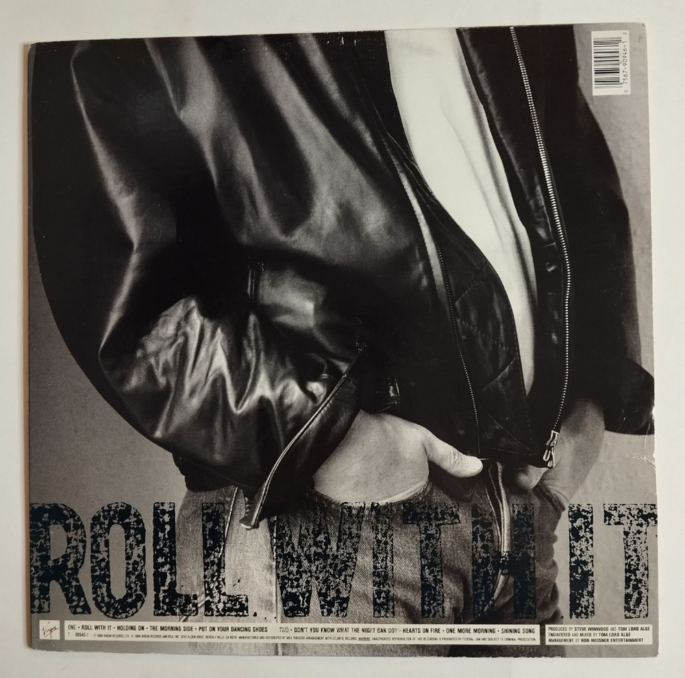 Винтажная виниловая пластинка LP Steve Winwood Roll With It (USA 1988)