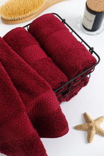 Полотенце махровое, г/к, 50х90, арт. 50-90 BS, 460 гр/м2, цвет: 945-бордовый,