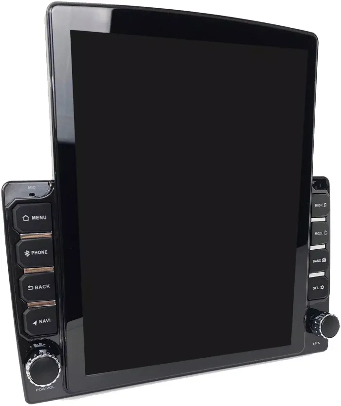 Магнитола в 10" рамку с вертикальным монитором в стиле "Тесла" - Canbox H-Line Android 10, Быстрая, CarPlay, 4G SIM-слот