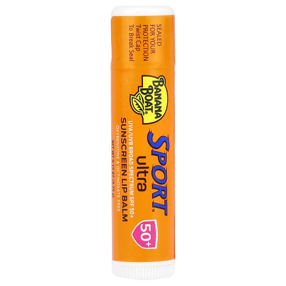 Banana Boat, Sport ™ Ultra, солнцезащитный бальзам для губ, SPF 50+, 2 пакетика по 4,25 г (0,15 унции)