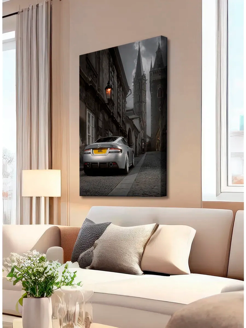 Картина "Aston Martin DBS" на стену 30х40см 1шт.