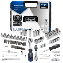 Набор инструментов 1/4'' 3/8'', 108пр. (6-гран) Scheppach Sch-41082-5DS