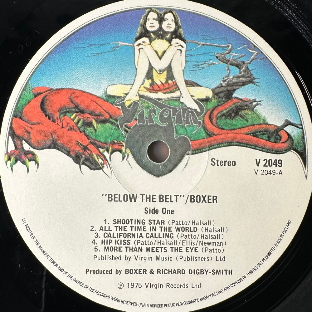 Boxer ‎– Below The Belt (Англия 1975г.)