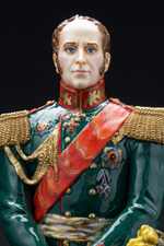 Статуэтка. Фарфор. Солдат. Бенкендорф Александр Христофорович - Русский полководец. Россия