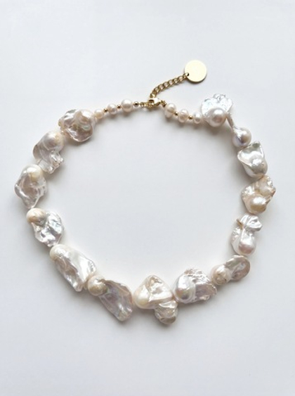 MOJNØ STUDIO   Ожерелье silver ABSOLUTE PEARL