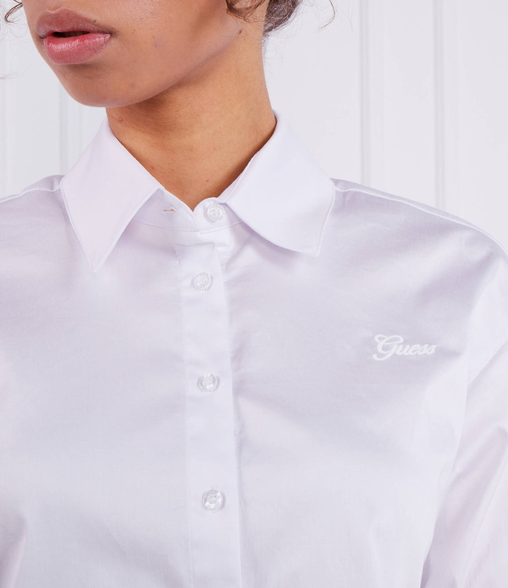 Рубашка SS BOWED JUNE GUESS - белый(W3GH71 WE2Q0)