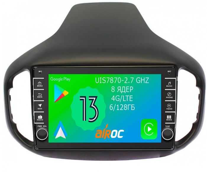 Магнитола для Chery Tiggo 7 2016-2020 - Airoc AB-2101 (кнопки и крутилки), Android 13, Быстрая, SIM-слот, CarPlay