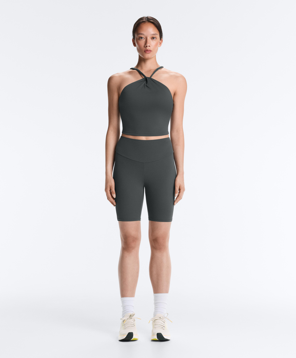 Oysho Топ Comfortlux, серый стальной
