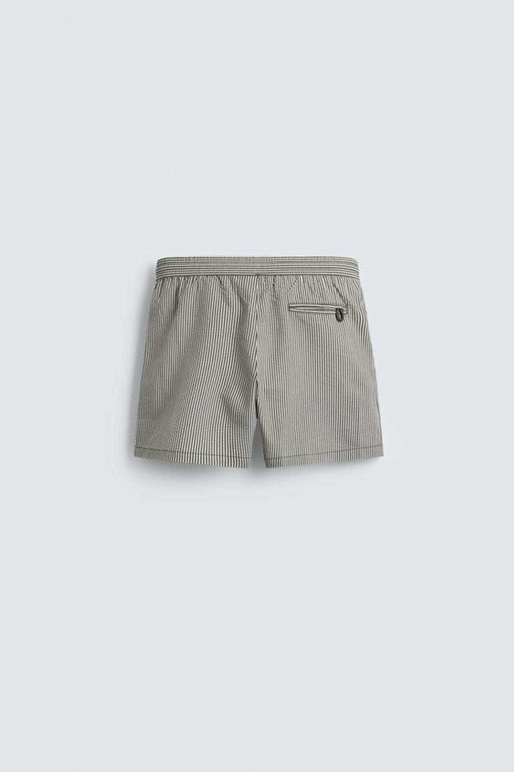 ZARA ПЛАВКИ ИЗ ЖАТОЙ ТКАНИ, ХАКИ