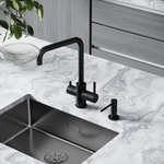 Смеситель для кухни Sancos Vela с краном для фильтра, черный матовый, SC4013MB, арт. SC4013MB