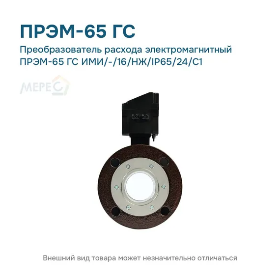 Преобразователь расхода электромагнитный ПРЭМ-65 ГС ИМИ/-/16/НЖ/IP65/24/C1