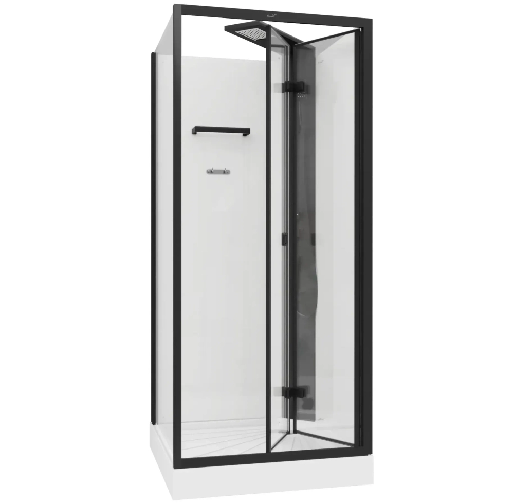 Душевая кабина Ceruttispa (ЧеруттиСпа) BELLA90B, с низким поддоном, 90x90x225