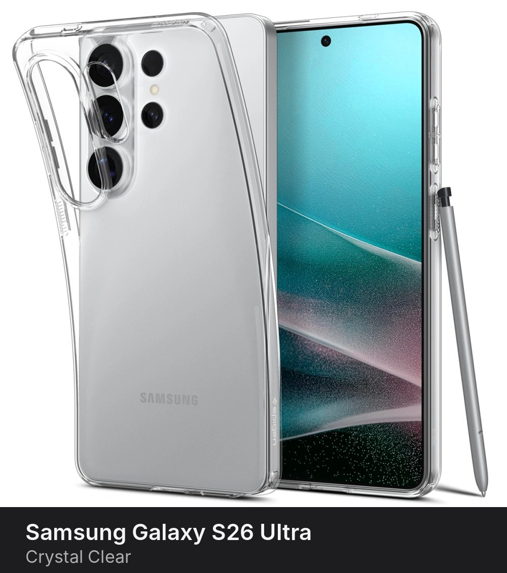 Чехол Spigen Liquid Crystal для Samsung Galaxy S26 Ultra Crystal Clear