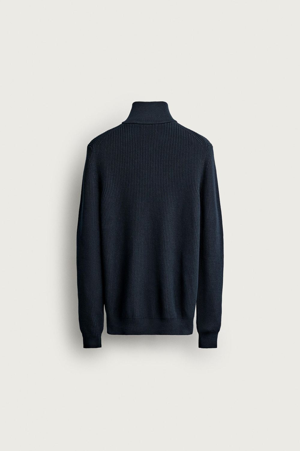 СВИТЕР ИЗ ХЛОПКА В ЖЕМЧУЖНУЮ ВЯЗКУ НА МОЛНИИ — ZARA