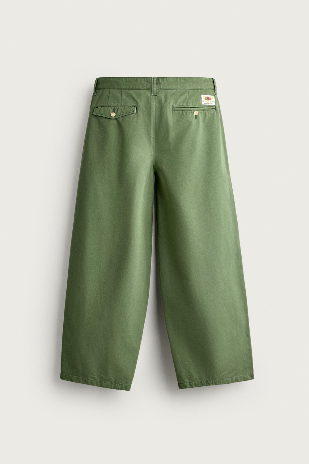 БРЮКИ ЧИНОС СО СКЛАДКАМИ FRUIT OF THE LOOM™ — ZARA