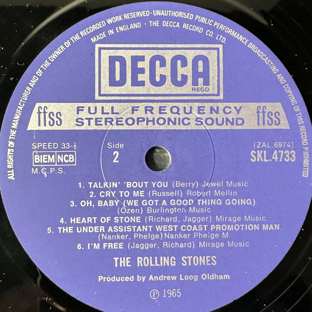 The Rolling Stones ‎– Out Of Our Heads (Англия 1972г.)