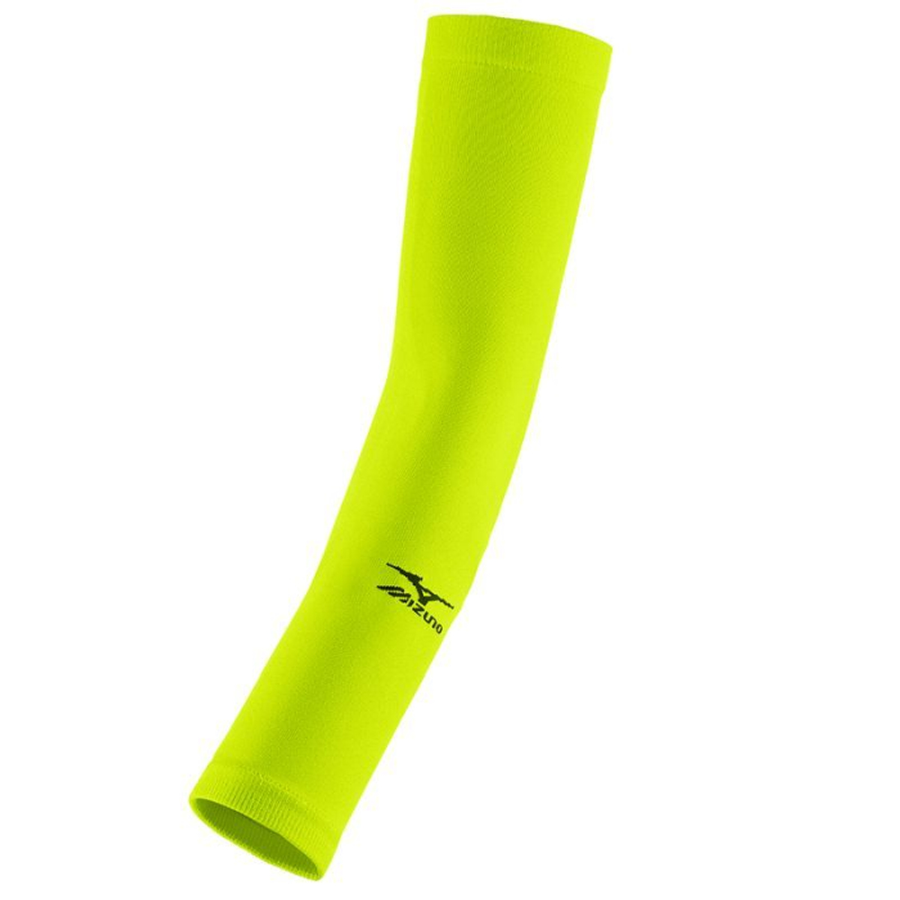 Компрессионный рукав Mizuno Armguard - safety yellow/black