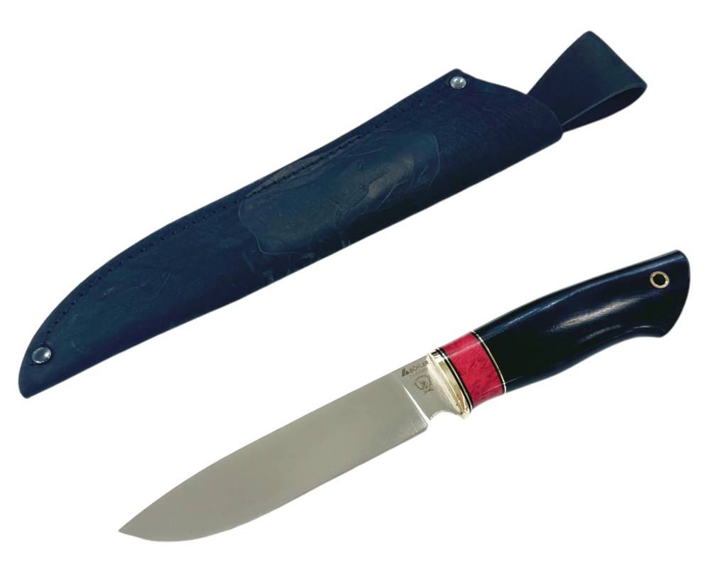Нож Соболь N690 (bohler) рукоять черный граб, карелка, Русский Молот