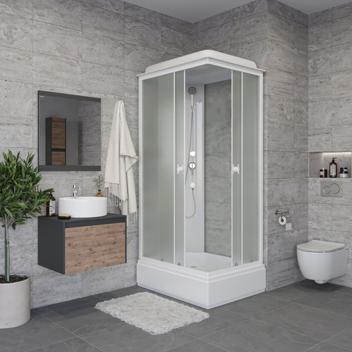 Душевая кабина Niagara (Ниагара) Promo P120/90/26Q/MT со средним поддоном, 120х90х215