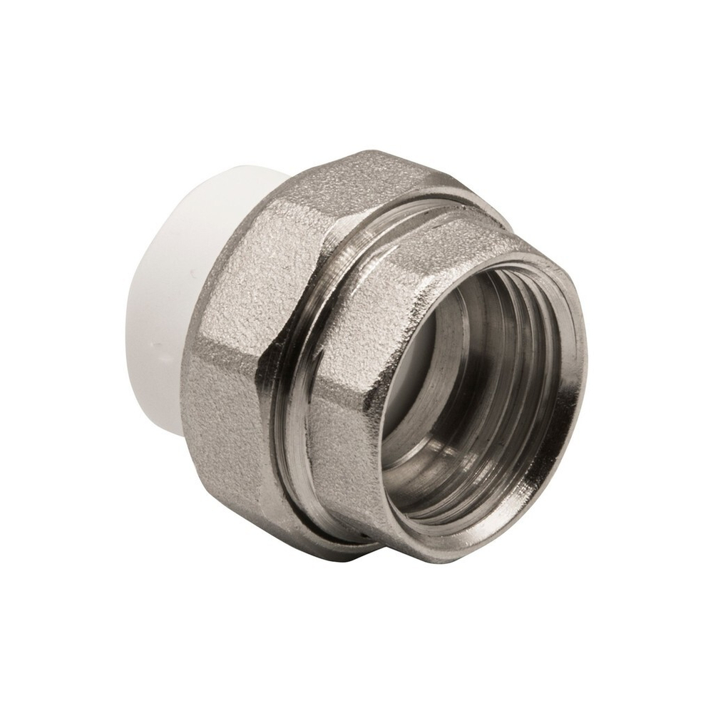 Муфта комб. разъемная, вн 20х3/4" EVER®  БЕЛЫЙ (Россия)