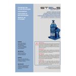 Домкрат гидравлический бутылочный телескопический, 10 т, H подъема 170-430 мм Stels