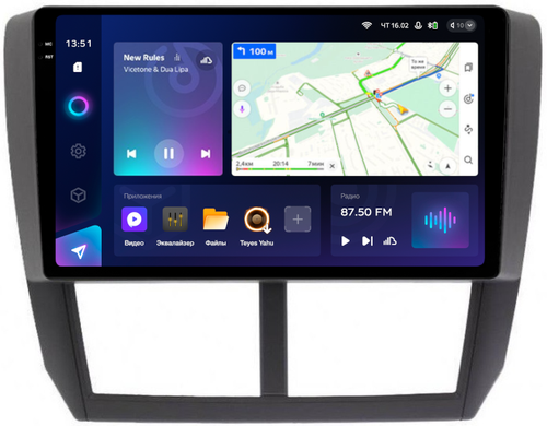 Магнитола для Subaru Forester 3 SH 2008-2013, Impreza 3 GH,GE - Teyes CC3-2K QLed Android 10, Быстрая, SIM-слот, CarPlay